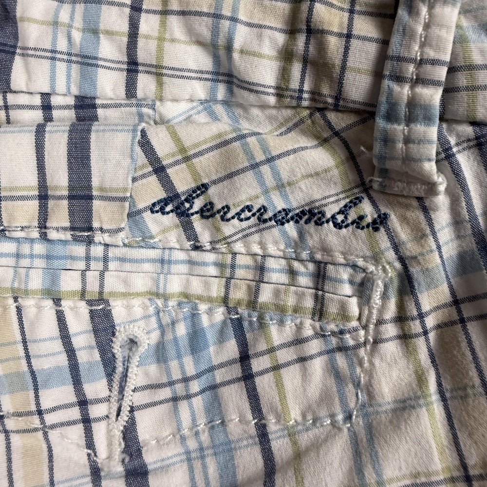 Y2K Abercrombie Girls Bermuda Shorts 12 Y2K Cotton Preppy Old Money 2000s - Picture 13 of 14